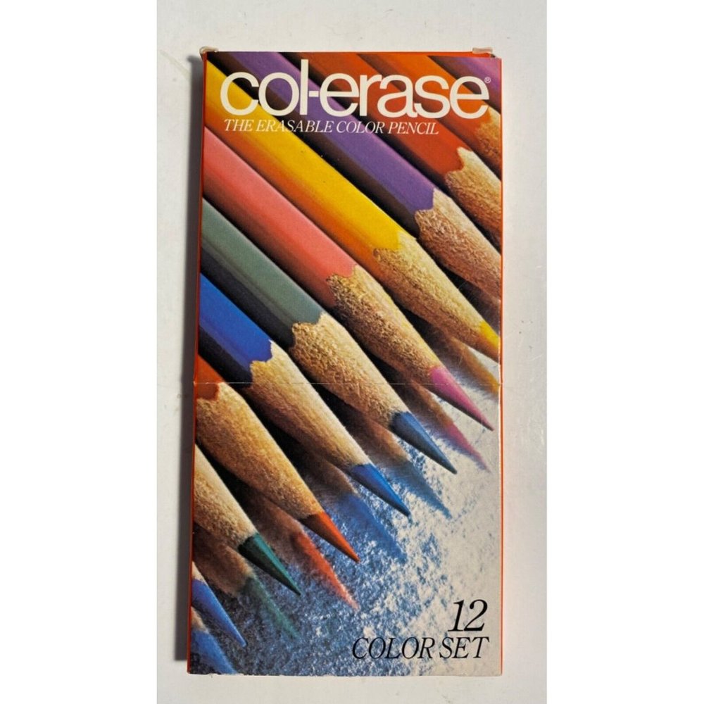 Vintage Col-erase Colored Pencils 12 Color Set Faber-Castell new complete